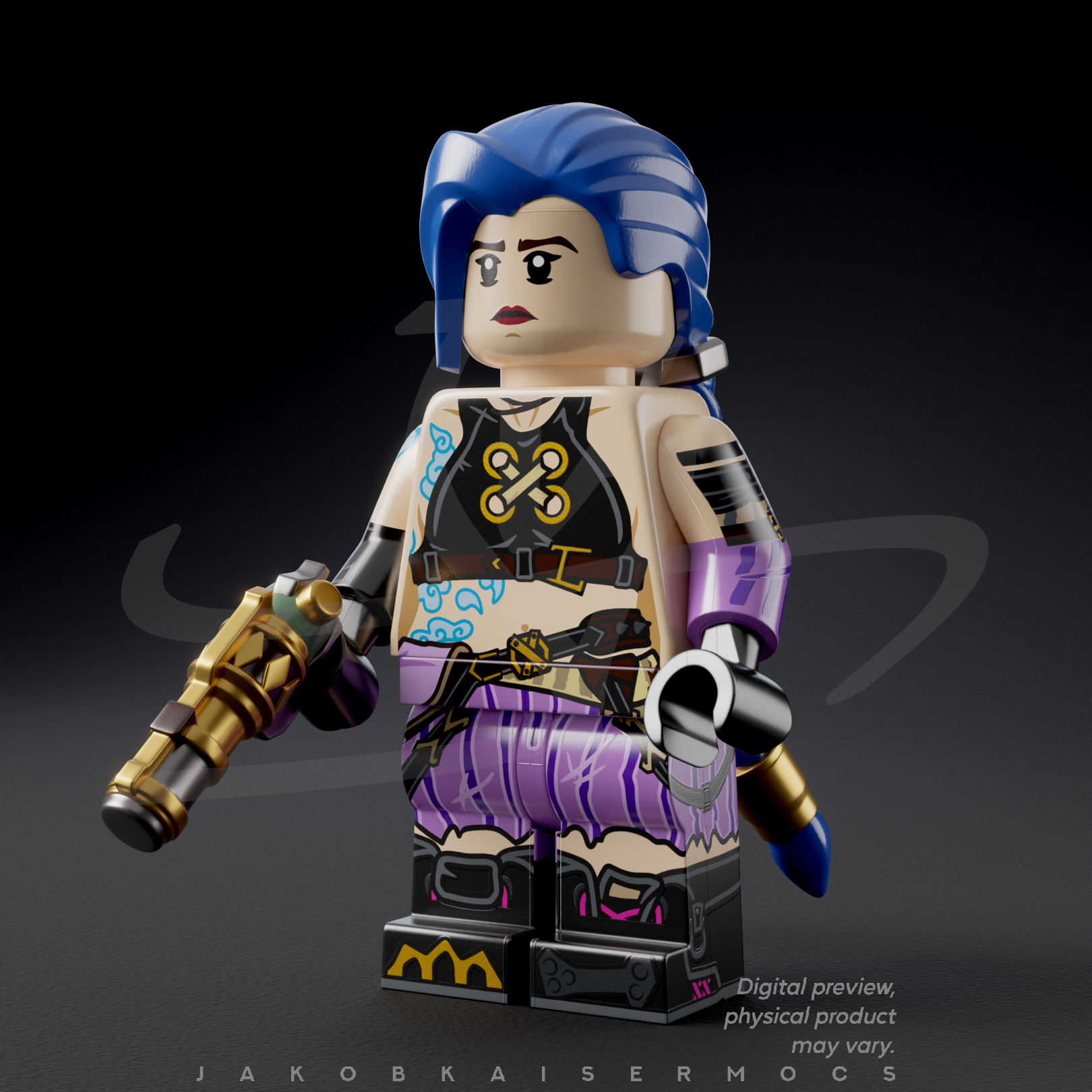 Jinx & Vi - Pad Printed Figure Bundle READY-TO-SHIP