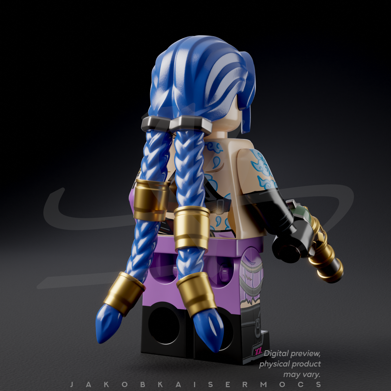 Jinx & Vi - Pad Printed Figure Bundle READY-TO-SHIP