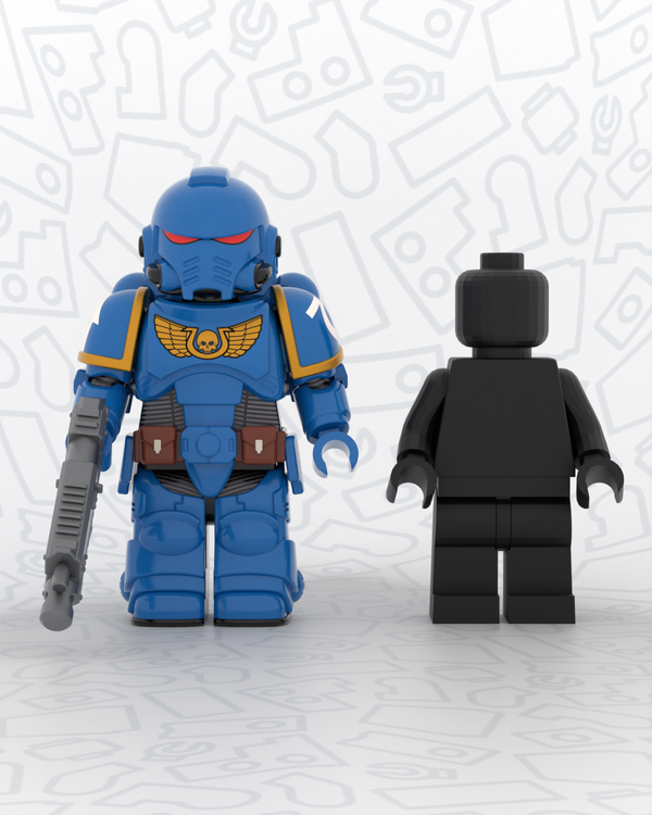 Imperial Azure Interstellar Warrior - Pad Printed Figure PRE-ORDER