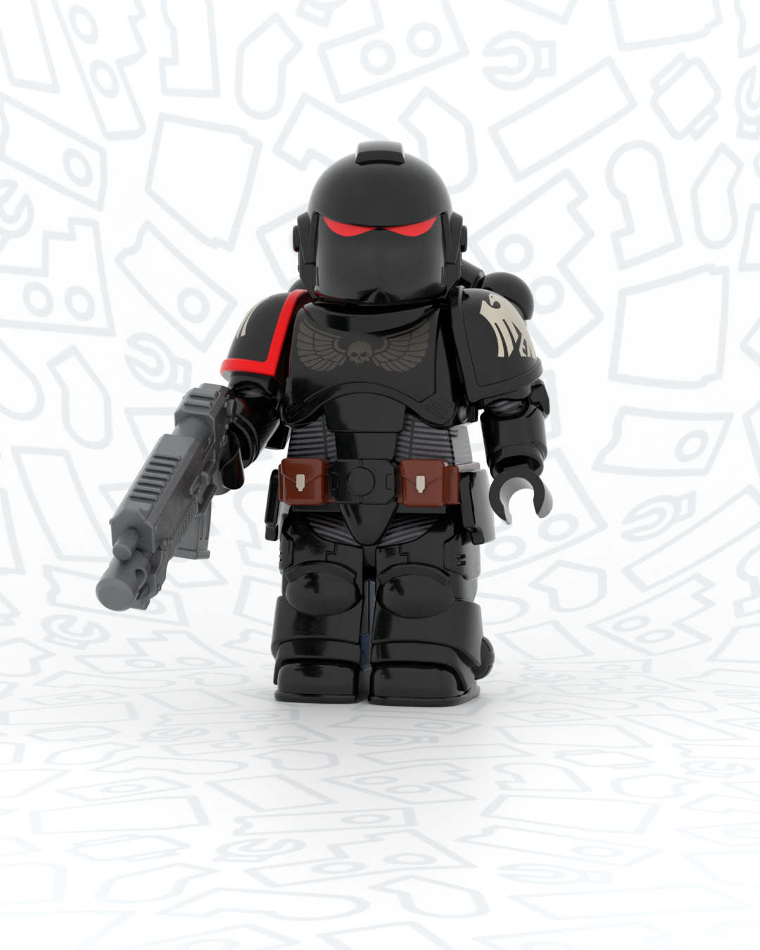 Blackbird Defender Interstellar Warrior - Pad Printed Figure PRE-ORDER