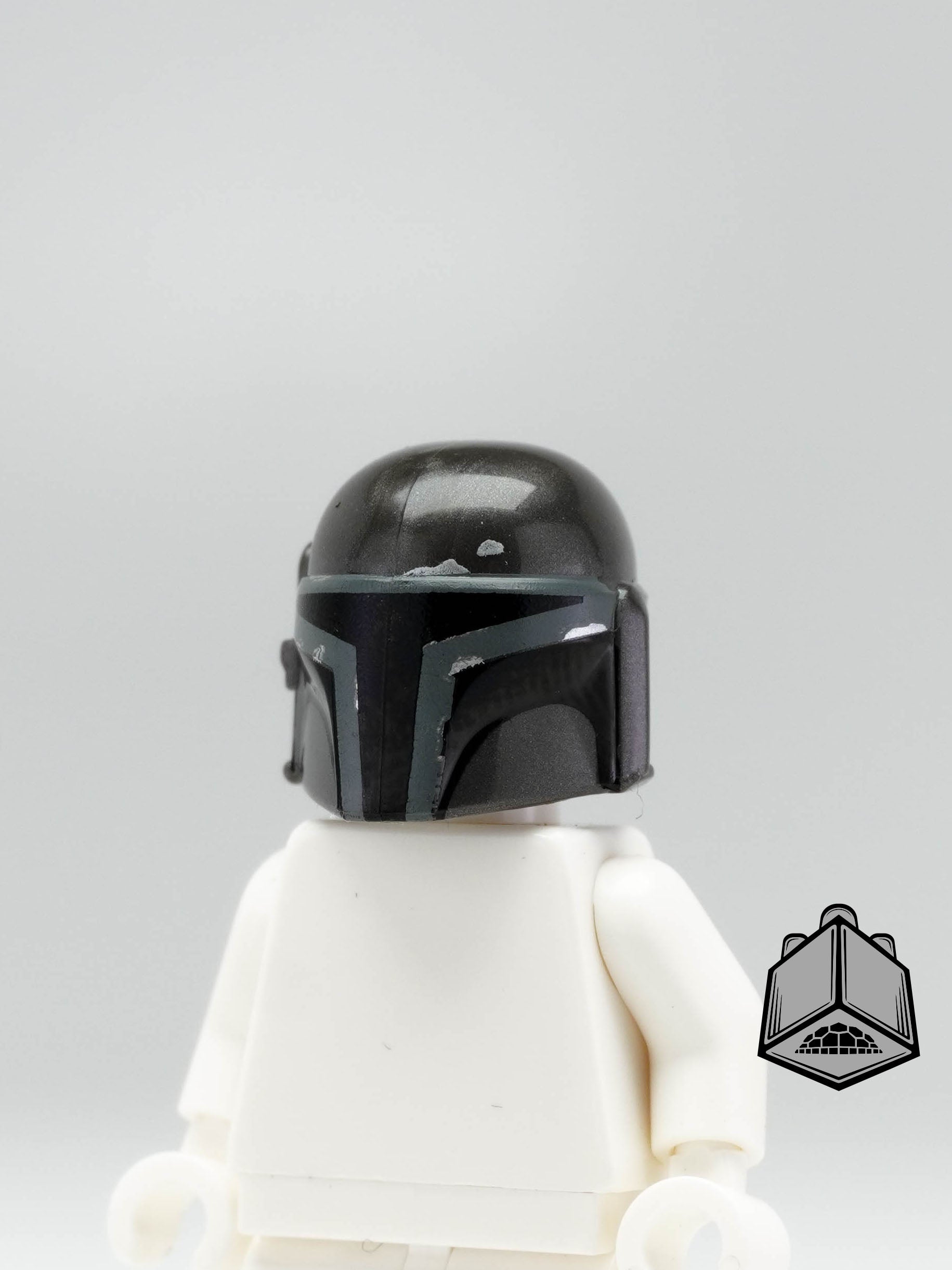 Shadow Mandalorian Supercommando Pad Printed Helmet