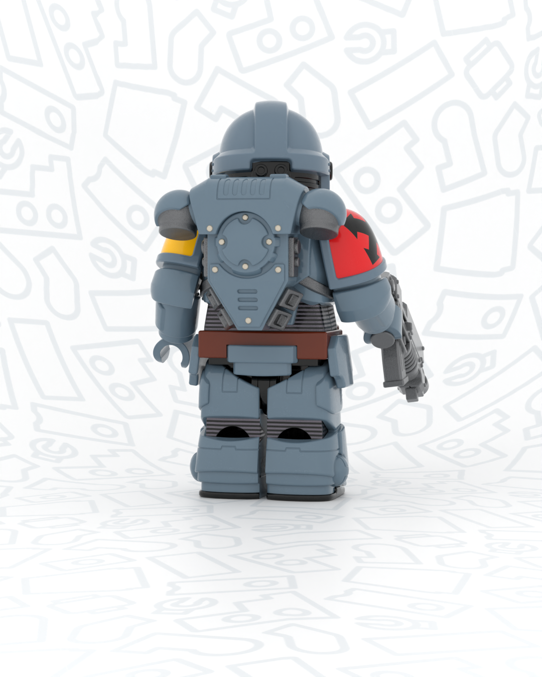 Star Canine Interstellar Warrior - Pad Printed Figure PRE-ORDER