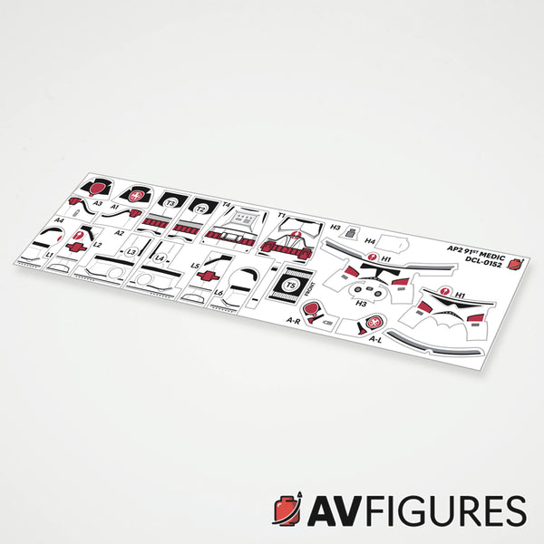 Phase 2 91st Medic Decals