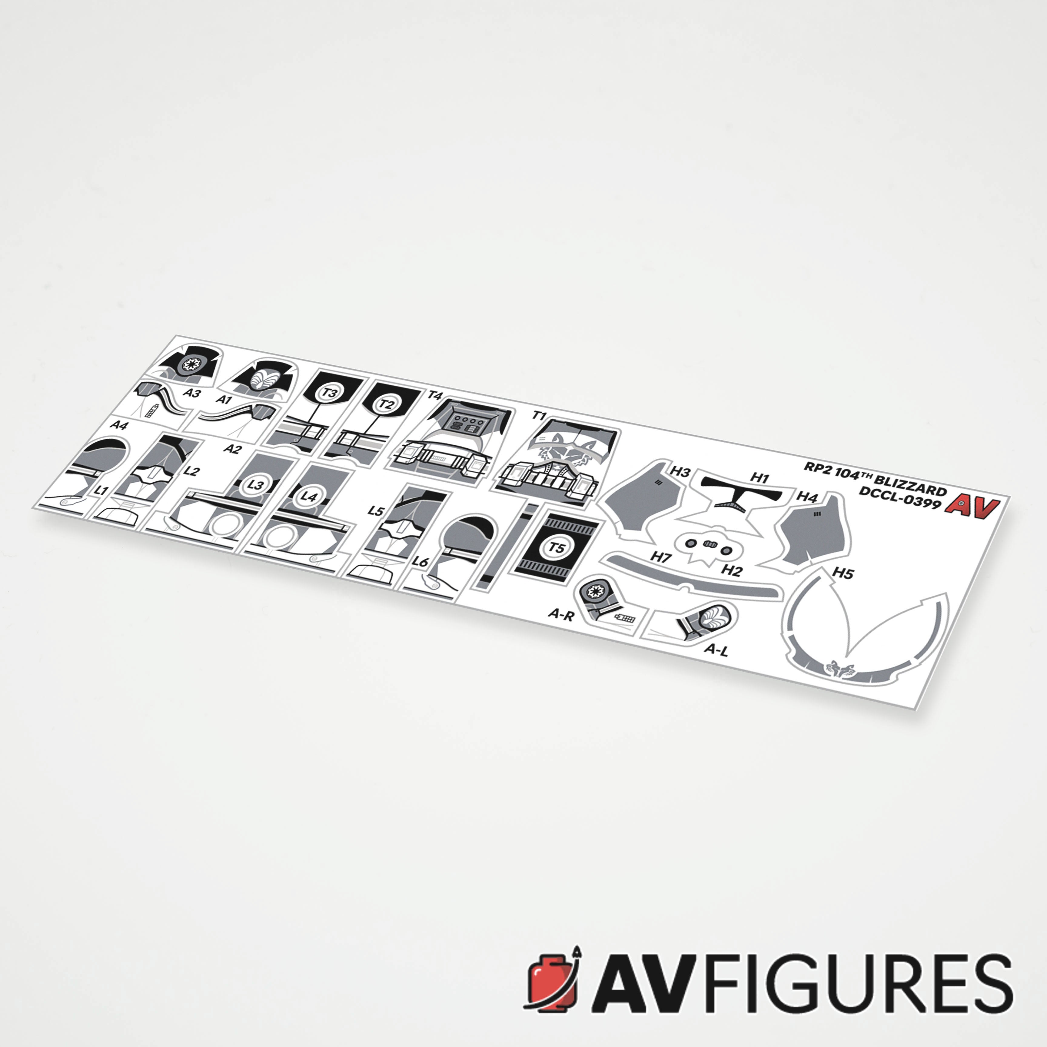 Phase 2 Wolfpack Blizzard Trooper Decals