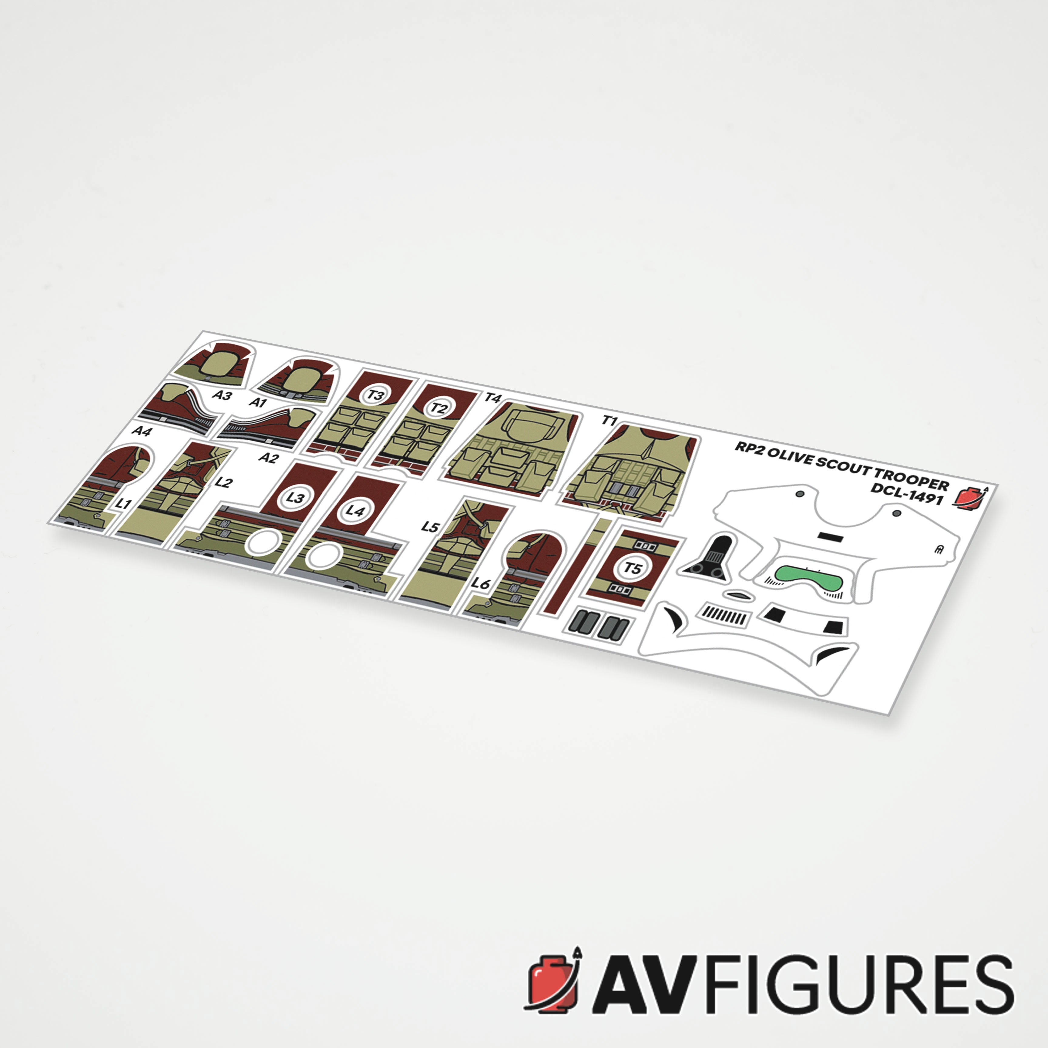 Plain Scout Trooper Decals