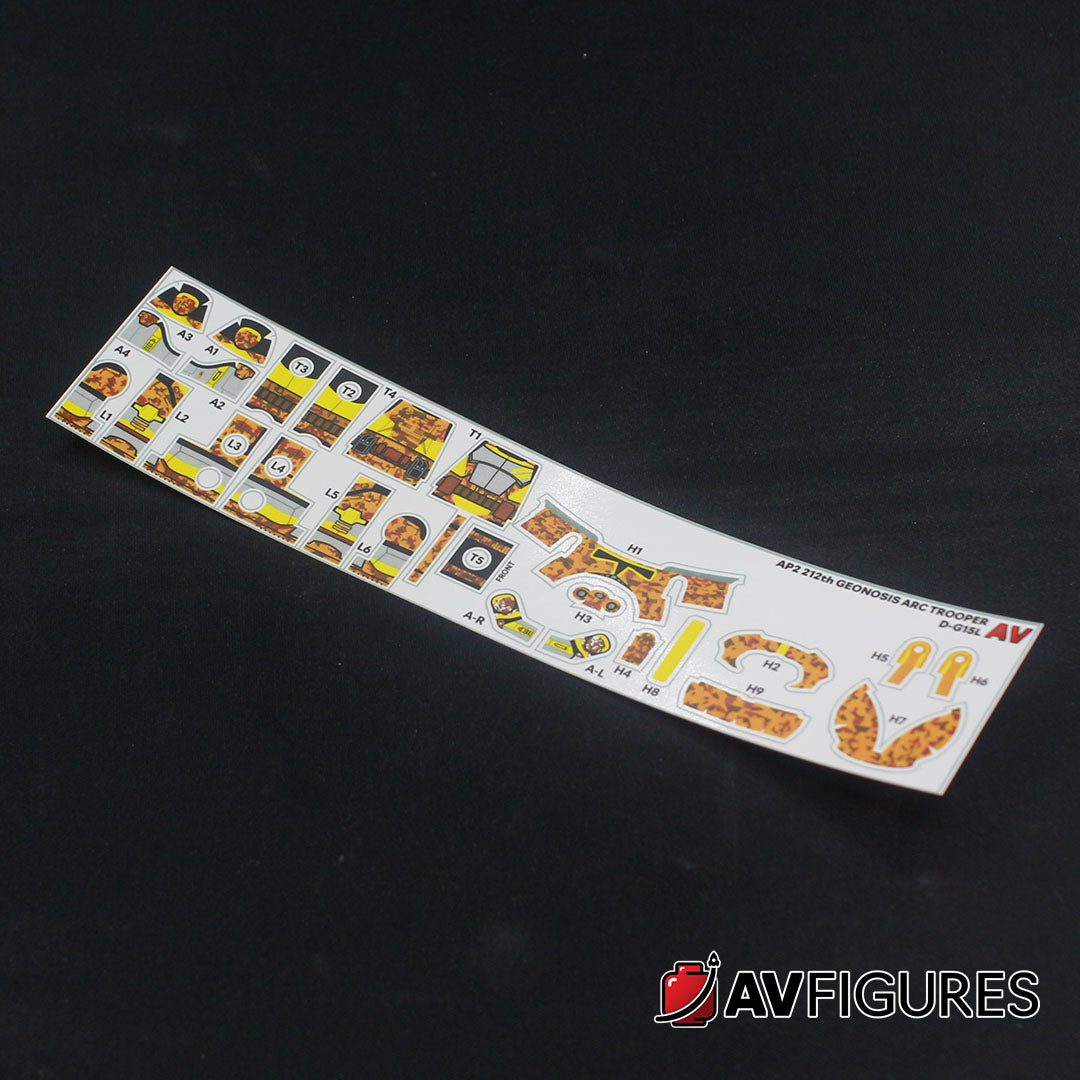 Phase 2 Geonosis 212th ARC Trooper Decals