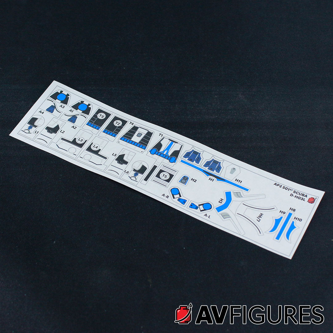 Phase 2 501st SCUBA Trooper Decals