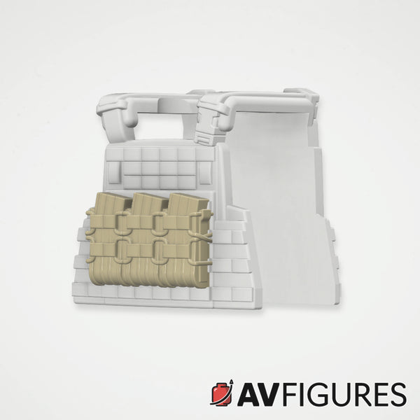 3d printed tactical gear M4 Open Top Bungee Mag Pouch 3D Print